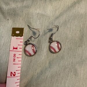 Baseball Stitch Earrings
